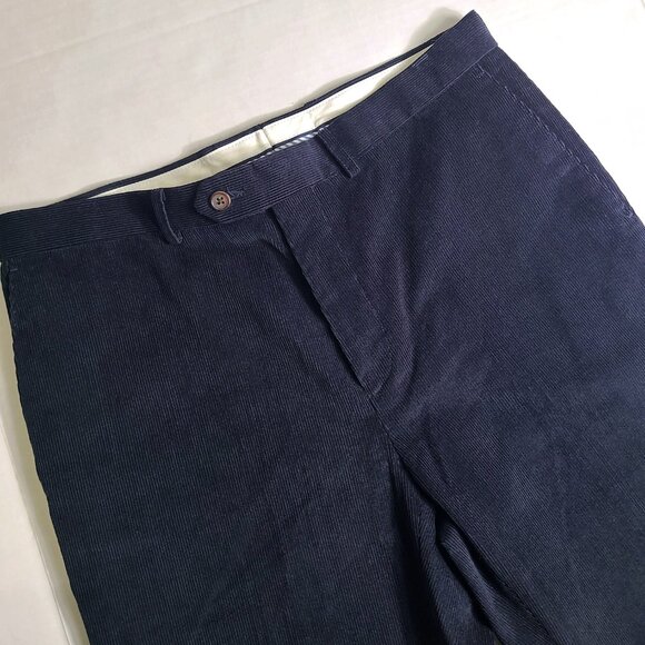 Lauren Ralph Lauren Mens 33W x 32L Navy Fine Wale Corduroy Pants - Picture 1 of 16